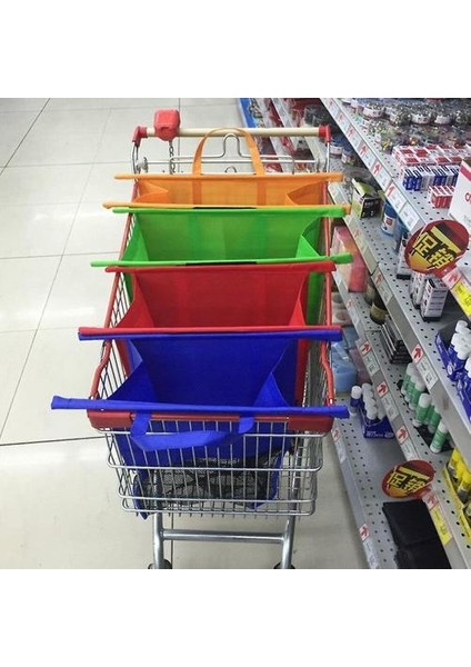 4'lü Alışveriş Sepeti Çantaları (Yurt Dışından) fırsatları