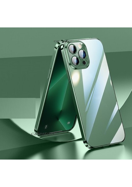iPhone 14 Pro Max Kılıf Kamera Lens Koruyucu 6.7 Inç Derin Mor Için Ultra Ince Sert Arkası Şeffaf