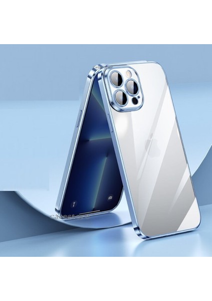 iPhone 14 Pro Kılıf Kamera Lens Koruyucu 6.7 Inç Derin Mor Için Ultra Ince Sert Pc Arkası Şeffaf