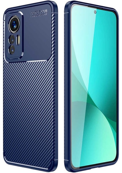 Xiaomi Mi 12 Lite Uyumlu Kılıf Kamera Lens Korumalı Tam Koruyucu Karbon Silikon Kapak
