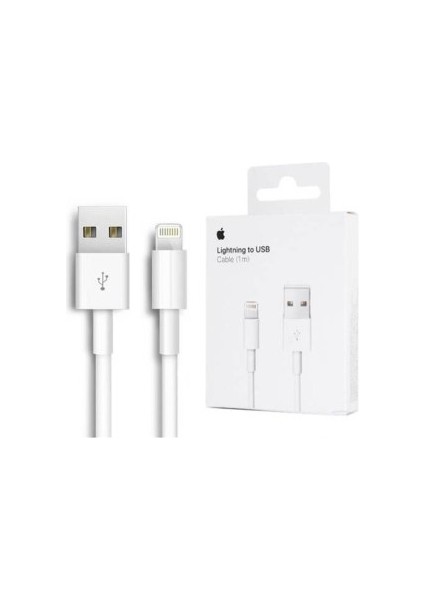 Akgün Apple Lightning To USB 1m Şarj Kablosu Beyaz %100 Orjinal