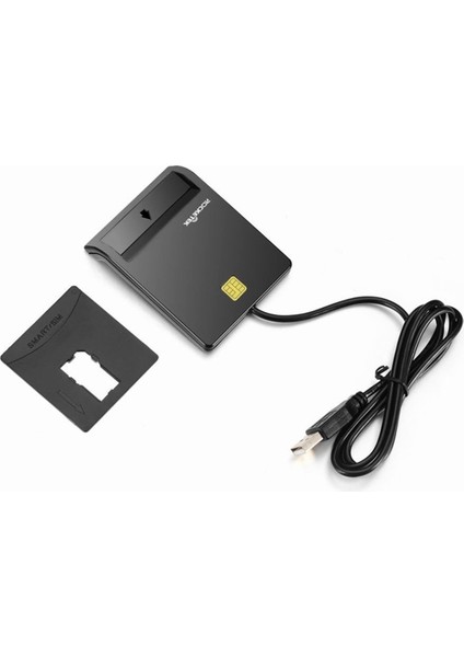 Scr1 Cac Id Sim Chip Akıllı Kart Okuyucu - Beyaz (Yurt Dışından)