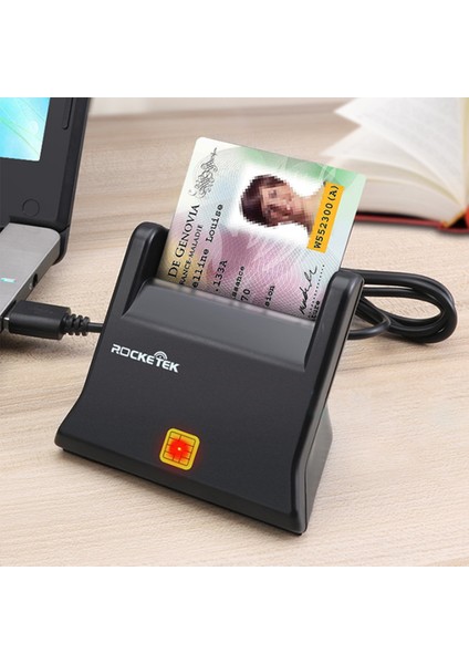 Scr2 Cac Id Sim Chip Akıllı Kart Okuyucu - Gümüş (Yurt Dışından)