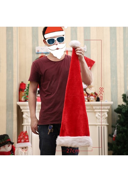 Noel Ürünleri Süper Uzun Peluş Noel Şapka (Yurt Dışından) modelleri