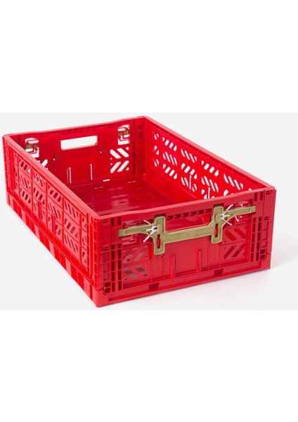 604018 Maxibox Konforlu Kilit Red Katlanabilir Kasa