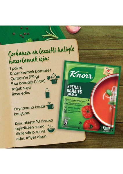 Hazır Çorba Kremalı Domates 4 Kişilik 69 g