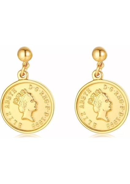 Minimal Madalyonlu Çivi Küpe fiyatları