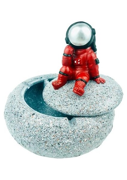 Astronot Küllük Tütün Kül Kutusu Konteyner Uzay Dream Heykel Heykeli Ev Ofis Bar Masaüstü Süs El Sanatları Dekor (Yurt Dışından)