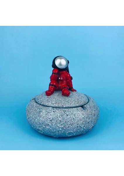Astronot Küllük Tütün Kül Kutusu Konteyner Uzay Dream Heykel Heykeli Ev Ofis Bar Masaüstü Süs El Sanatları Dekor (Yurt Dışından) fiyatları