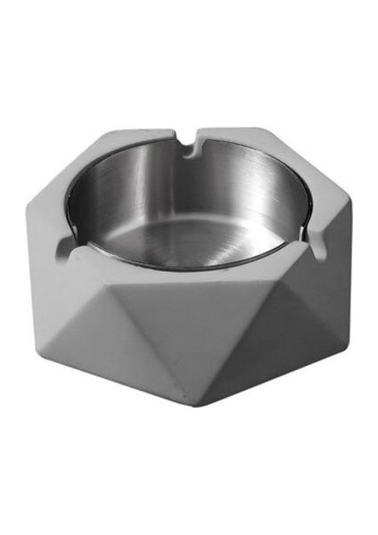 Metal Küllük, Ev Dekorasyon Aksesuarları, Yaratıcı Mermer Desen, Kapaklı Çimento Küllük, Taşınabilir Küllük (Yurt Dışından)