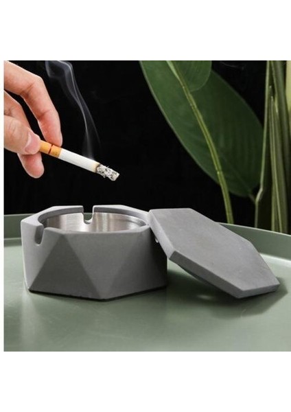 Metal Küllük, Ev Dekorasyon Aksesuarları, Yaratıcı Mermer Desen, Kapaklı Çimento Küllük, Taşınabilir Küllük (Yurt Dışından) fiyatları