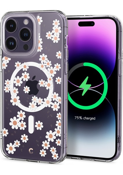 Ciel by CYRILL iPhone 14 Pro Max Kılıf Cecile Mag MagSafe özellikli White Daisy - ACS04873