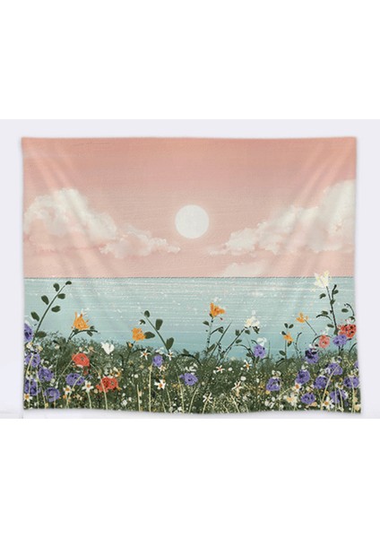 150X130 cm Yağlı Boyalar Manzara Goblen Moon Bulutları Yatak Odası Başlık Duvar Asılı Bez Çiçek Kanepe Arka Plan Yurt Odası | Dekoratif Gobiyeller (Yurt Dışından) modelleri