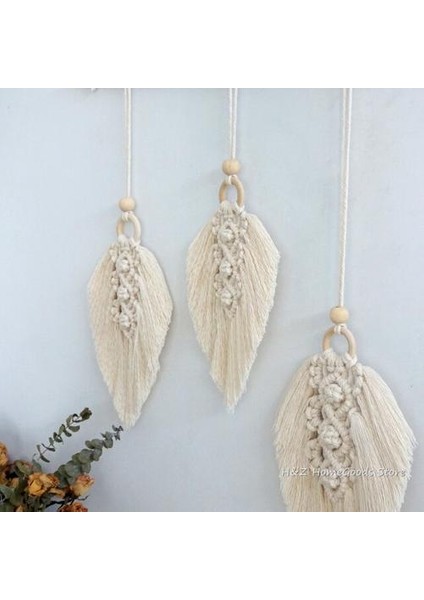 Boho Dekorasyon Goblen El Dokuma Pamuk Halat Bohemian Dekor Duvar Asılı Makrome Goblen Duvar Asılı Nordic Tüy | Dekoratif Gobiyeller (Yurt Dışından)