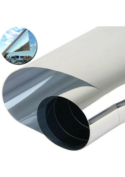 (50*500CM) Cam Kendi Kendine Yapışkan Uv Film Yansıtıcı Binalar Pencere Güneş Koruyucu Casus Folyo (Yurt Dışından)