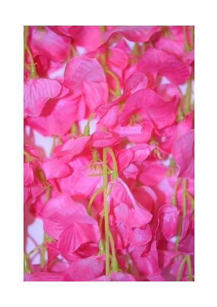 Yapay Çiçekler, Yapay Wisteria, Ev Dekorasyonu, Ipek Yapılmış, 12 Parça - Sütlü Beyaz (Pembe) (Yurt Dışından)