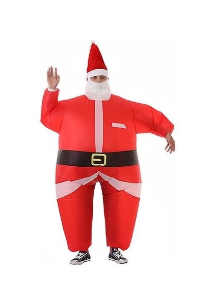 Şişme Suit Noel Baba Kostüm 120 - 155 cm (Yurt Dışından)