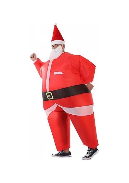 Şişme Suit Noel Baba Kostüm 120 - 155 cm (Yurt Dışından)