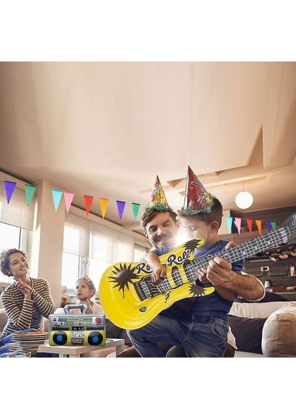 Şişme Parti Süslemeleri 14 Adet Şişme Gitar Parti Süslemeleri (Yurt Dışından) fırsatları