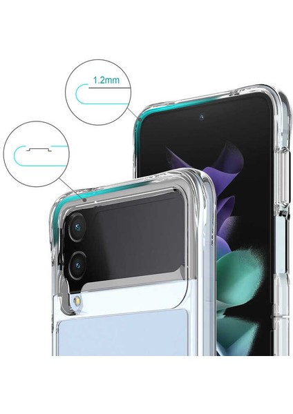 Samsung Galaxy Z Flip 4 Kılıf Sert Pc Kapak Şeffaf Kristal fiyatları