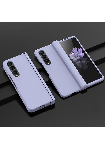 For Samsung Galaxy Z Fold 4 Menteşe Cilt Hissi Her Şey Dahil Cep Telefonu Kılıfları (Yurt Dışından)