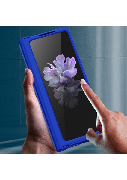 For Samsung Galaxy Z Fold 4 Menteşe Cilt Hissi Her Şey Dahil Cep Telefonu Kılıfları (Yurt Dışından)