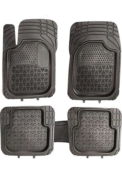 Opel Crossland Araca Uyumlu 3D Havuzlu Siyah Oto Paspas Takımı