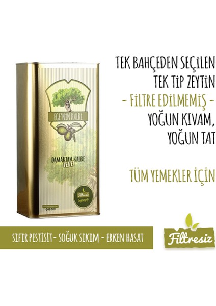 Erken Hasat Soğuk Sıkım Filtresiz Zeytinyağı 5lt.