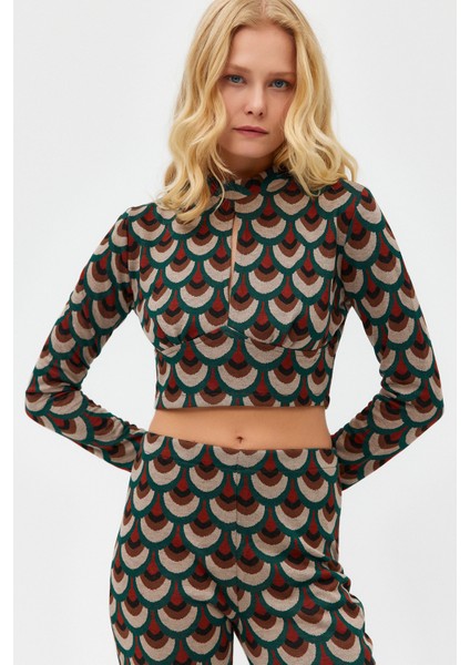 Cut Out Desenli Örme Pantolon Alt-Üst Takım fırsatları