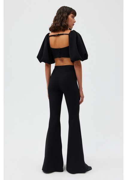 Balon Kol Tasarım Bluz Likralı Pantolon Alt-Üst Takım fırsatları