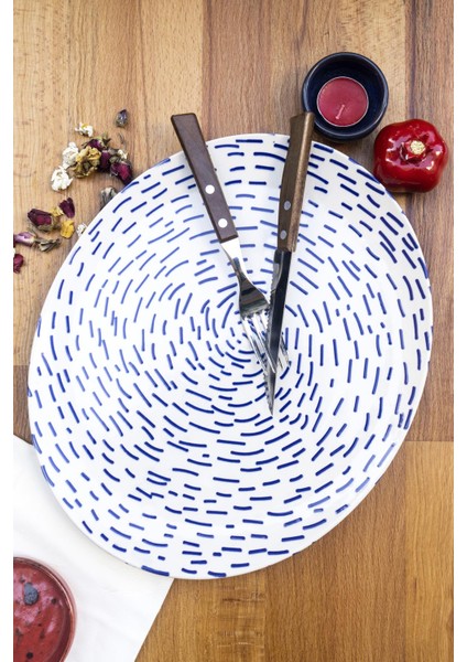 Bluen Oval Servis Tabağı