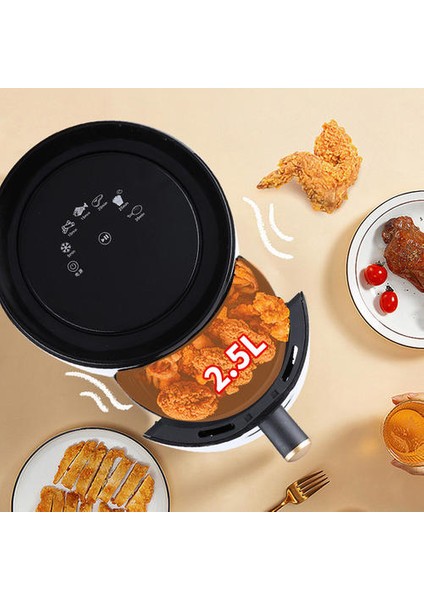 1 Adet Akıllı Hava Fritöz Yağsız Sağlık Ev Pişirme Dijital Zamanlayıcı Ekran Dokunmatik LCD Çok Fonksiyonlu Fırın (Yurt Dışından) modelleri