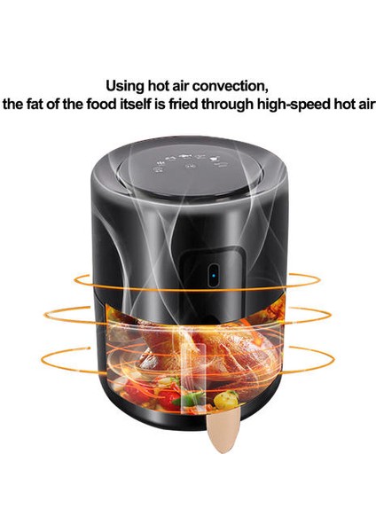 1 Adet Akıllı Hava Fritöz Yağsız Sağlık Ev Pişirme Dijital Zamanlayıcı Ekran Dokunmatik LCD Çok Fonksiyonlu Fırın (Yurt Dışından) fırsatları