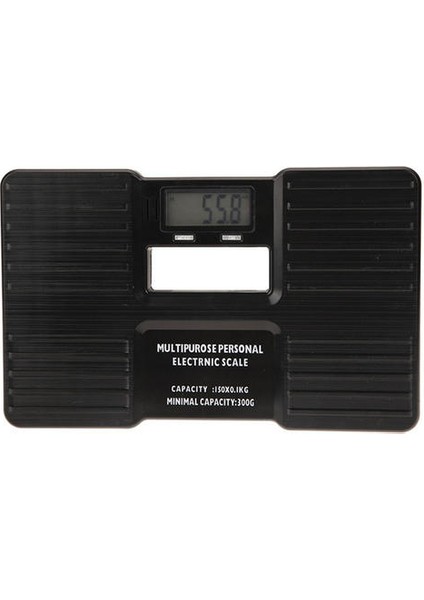 Taşınabilir Elektronik Dijital Hassas Ağırlık Vücut Ölçeği Banyo Kişisel Sağlık Monitör Tartım Aracı LCD 150 kg / 330LB Siyah (Yurt Dışından)