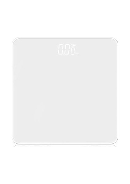 Hassas Elektronik Ölçekli LED Ekran Insan Vücut Ağırlık Ölçeği Ev Sağlık Ölçekli Banyo Ölçeği Hediye Ölçeği 180 kg (Beyaz) (Yurt Dışından)