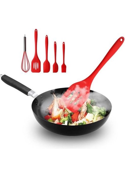 5 Adet Silikon Pişirme Eşyaları Setleri Yumurta Çırpıcı Kaşık Spatula Yağ Fırçası Mutfak Kiti (Yurt Dışından) modelleri