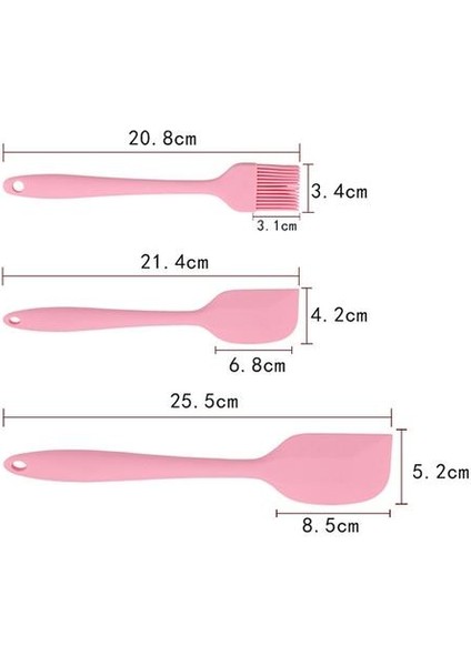 5 Adet Pembe Silikon Pişirme Aracı Setleri Yumurta Çırpıcı Spatula Yağ Fırça Mutfak Aletleri (Yurt Dışından) fiyatları