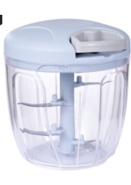 Döndür Sebze Kesici Kıyıcı Dilimleyici Meyve Sarımsak Basın Masif Peynir Kırıcı Pişirme Aksesuarları Mutfak Gadgets Aracı | (Mavi, 900ML) (Yurt Dışından)