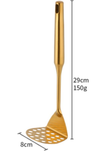 1 Adet Paslanmaz Çelik Patates Masher Ricer Puree Sarımsak Baskı Sebze Meyve Pres Suyu Makinesi Gadget Mutfak Aksesuarları Mashers (Altın) (Yurt Dışından)