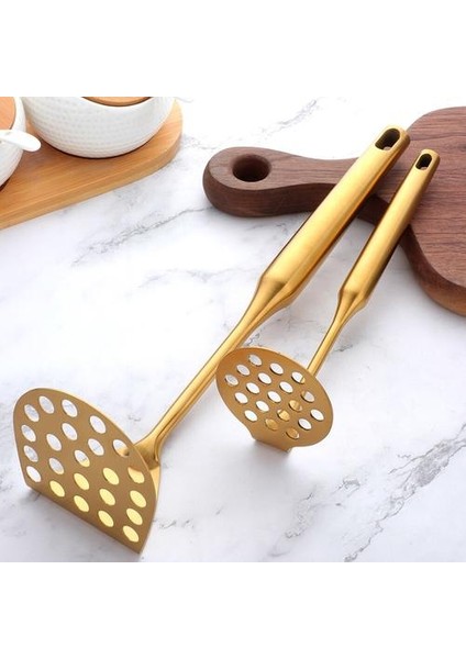 1 Adet Paslanmaz Çelik Patates Masher Ricer Puree Sarımsak Baskı Sebze Meyve Pres Suyu Makinesi Gadget Mutfak Aksesuarları Mashers (Altın) (Yurt Dışından) modelleri