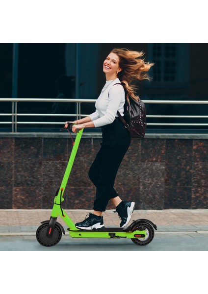 Mint LED Ekranlı Katlanabilir Elektrikli Scooter Yeşil