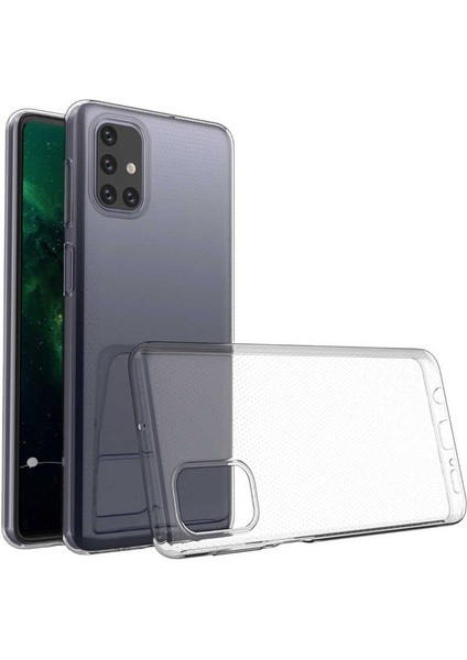 Galaxy M51 Kılıf Ultra Ince Süper Silikon Şeffaf Kılıf