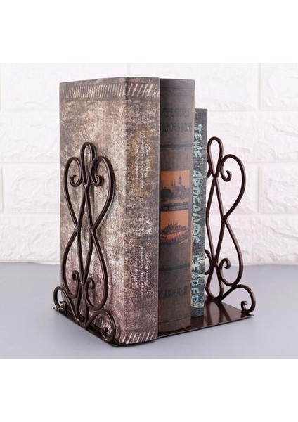 1 Çift Taşınabilir Metal Bookends Kitap Standı Tutucu Masaüstü Raf Raf Ev Ofis Malzemeleri | Bookends (Yurt Dışından)