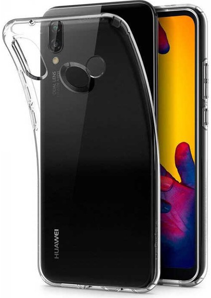 Huawei P20 Lite Kılıf Ultra Ince Süper Silikon Şeffaf Kılıf