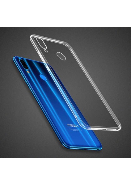Meizu Note 9 Kılıf Ultra Ince Süper Silikon Şeffaf Kılıf