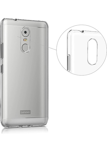 Lenovo K6 Note Kılıf Ultra Ince Süper Silikon Şeffaf Kılıf