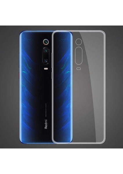 Aqua Aksesuar Xiaomi Mi 9t Kılıf Ultra Ince Süper Silikon Şeffaf Kılıf