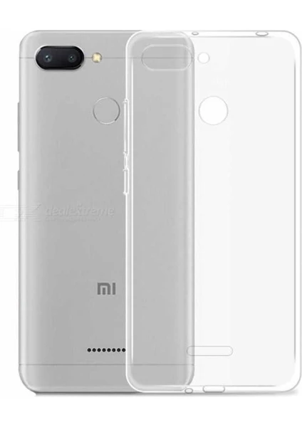 Aqua Aksesuar Xiaomi Redmi 6 Kılıf Ultra Ince Süper Silikon Şeffaf Kılıf