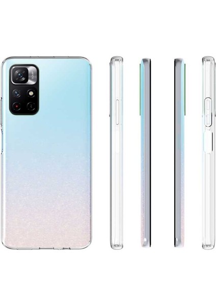 Xiaomi Redmi Note 11T 5g Kılıf Ultra Ince Süper Silikon Şeffaf Kılıf