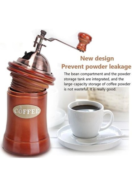Öğütücüler El Tutulan Kahve Öğütücü Toz Geçirmez Fasulye Bölmesi Büyük Kapasiteli Coffeeware Mutfak Yemek ve bar Manuel Kahve | Manuel Kahve Öğütücüleri (Yurt Dışından)